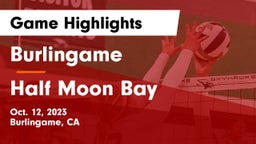 Burlingame  vs Half Moon Bay  Game Highlights - Oct. 12, 2023