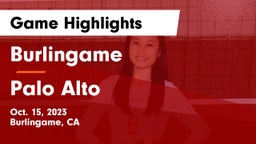 Burlingame  vs Palo Alto  Game Highlights - Oct. 15, 2023