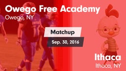 Matchup: Owego Free Academy vs. Ithaca  2016