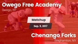 Matchup: Owego Free Academy vs. Chenango Forks  2017