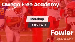 Matchup: Owego Free Academy vs. Fowler  2018