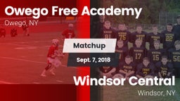 Matchup: Owego Free Academy vs. Windsor Central  2018