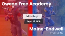 Matchup: Owego Free Academy vs. Maine-Endwell  2018