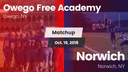 Matchup: Owego Free Academy vs. Norwich  2018