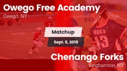 Matchup: Owego Free Academy vs. Chenango Forks  2019