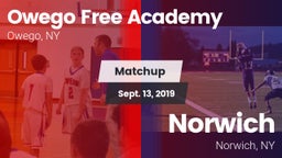 Matchup: Owego Free Academy vs. Norwich  2019