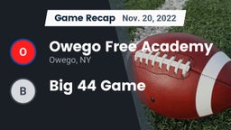 Recap: Owego Free Academy  vs. Big 44 Game 2022