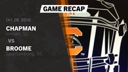 Recap: Chapman  vs. Broome  2016