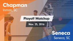 Matchup: Chapman  vs. Seneca  2016