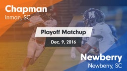 Matchup: Chapman  vs. Newberry  2016