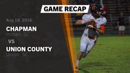 Recap: Chapman  vs. Union County  2016