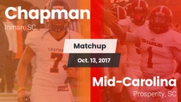 Matchup: Chapman  vs. Mid-Carolina  2017