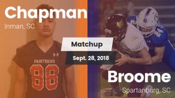 Matchup: Chapman  vs. Broome  2018