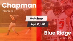 Matchup: Chapman  vs. Blue Ridge  2019