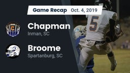 Recap: Chapman  vs. Broome  2019
