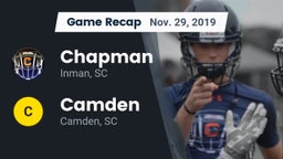 Recap: Chapman  vs. Camden  2019