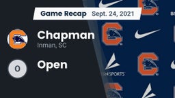 Recap: Chapman  vs. Open 2021