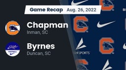 Recap: Chapman  vs. Byrnes  2022