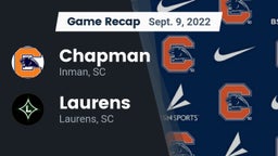 Recap: Chapman  vs. Laurens  2022
