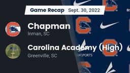 Recap: Chapman  vs. Carolina Academy (High) 2022
