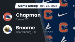 Recap: Chapman  vs. Broome  2022