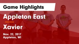 Appleton East  vs Xavier  Game Highlights - Nov. 22, 2017