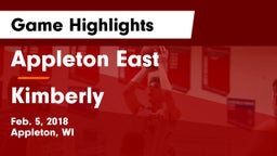 Appleton East  vs Kimberly  Game Highlights - Feb. 5, 2018