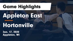 Appleton East  vs Hortonville  Game Highlights - Jan. 17, 2020