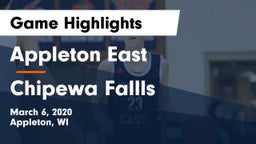 Appleton East  vs Chipewa Fallls Game Highlights - March 6, 2020
