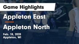 Appleton East  vs Appleton North  Game Highlights - Feb. 18, 2020