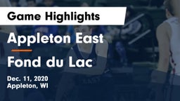 Appleton East  vs Fond du Lac  Game Highlights - Dec. 11, 2020