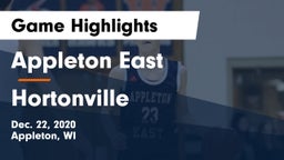 Appleton East  vs Hortonville  Game Highlights - Dec. 22, 2020