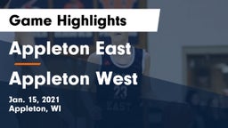 Appleton East  vs Appleton West  Game Highlights - Jan. 15, 2021