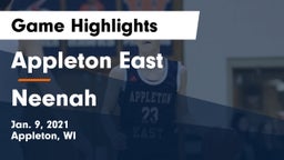 Appleton East  vs Neenah  Game Highlights - Jan. 9, 2021