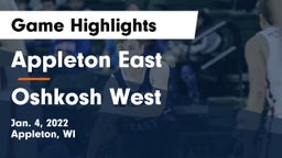 Appleton East  vs Oshkosh West  Game Highlights - Jan. 4, 2022