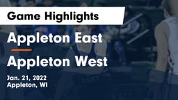 Appleton East  vs Appleton West  Game Highlights - Jan. 21, 2022