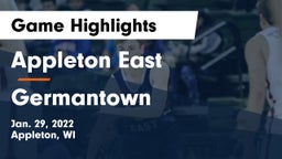 Appleton East  vs Germantown  Game Highlights - Jan. 29, 2022