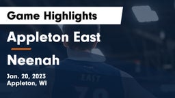 Appleton East  vs Neenah  Game Highlights - Jan. 20, 2023