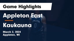 Appleton East  vs Kaukauna  Game Highlights - March 2, 2024