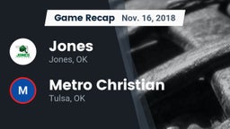 Recap: Jones  vs. Metro Christian  2018