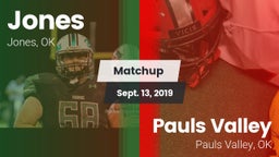 Matchup: Jones  vs. Pauls Valley  2019
