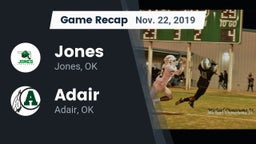 Recap: Jones  vs. Adair  2019