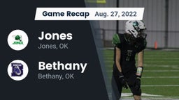 Recap: Jones  vs. Bethany  2022