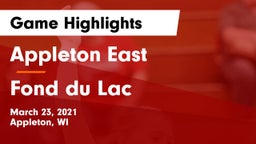 Appleton East  vs Fond du Lac  Game Highlights - March 23, 2021