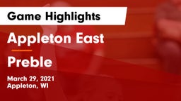 Appleton East  vs Preble  Game Highlights - March 29, 2021