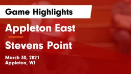 Appleton East  vs Stevens Point  Game Highlights - March 30, 2021