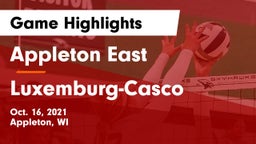 Appleton East  vs Luxemburg-Casco  Game Highlights - Oct. 16, 2021