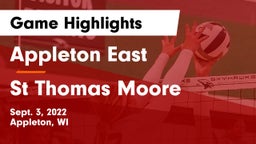 Appleton East  vs St Thomas Moore Game Highlights - Sept. 3, 2022