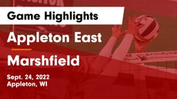 Appleton East  vs Marshfield  Game Highlights - Sept. 24, 2022