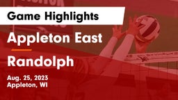 Appleton East  vs Randolph  Game Highlights - Aug. 25, 2023